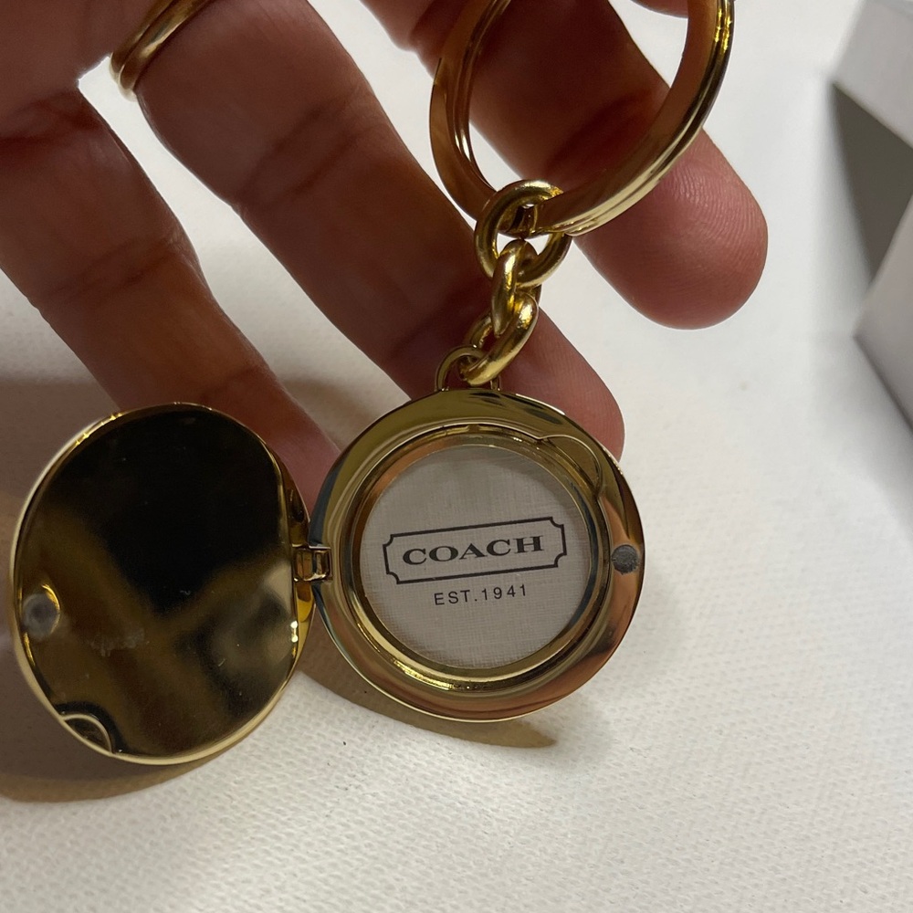 Coach Gold Locket Keychain - Picture 3 of 5